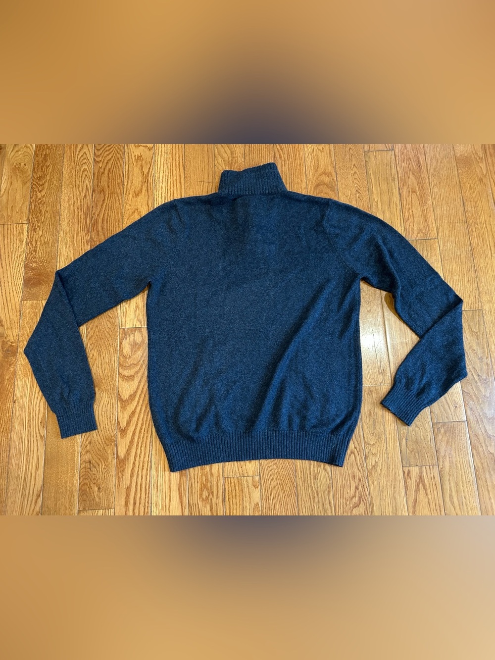 Abercrombie & Fitch Button Mock Neck Pullover Sweater Knit Long Sleeve Pocket XL - Picture 9 of 9
